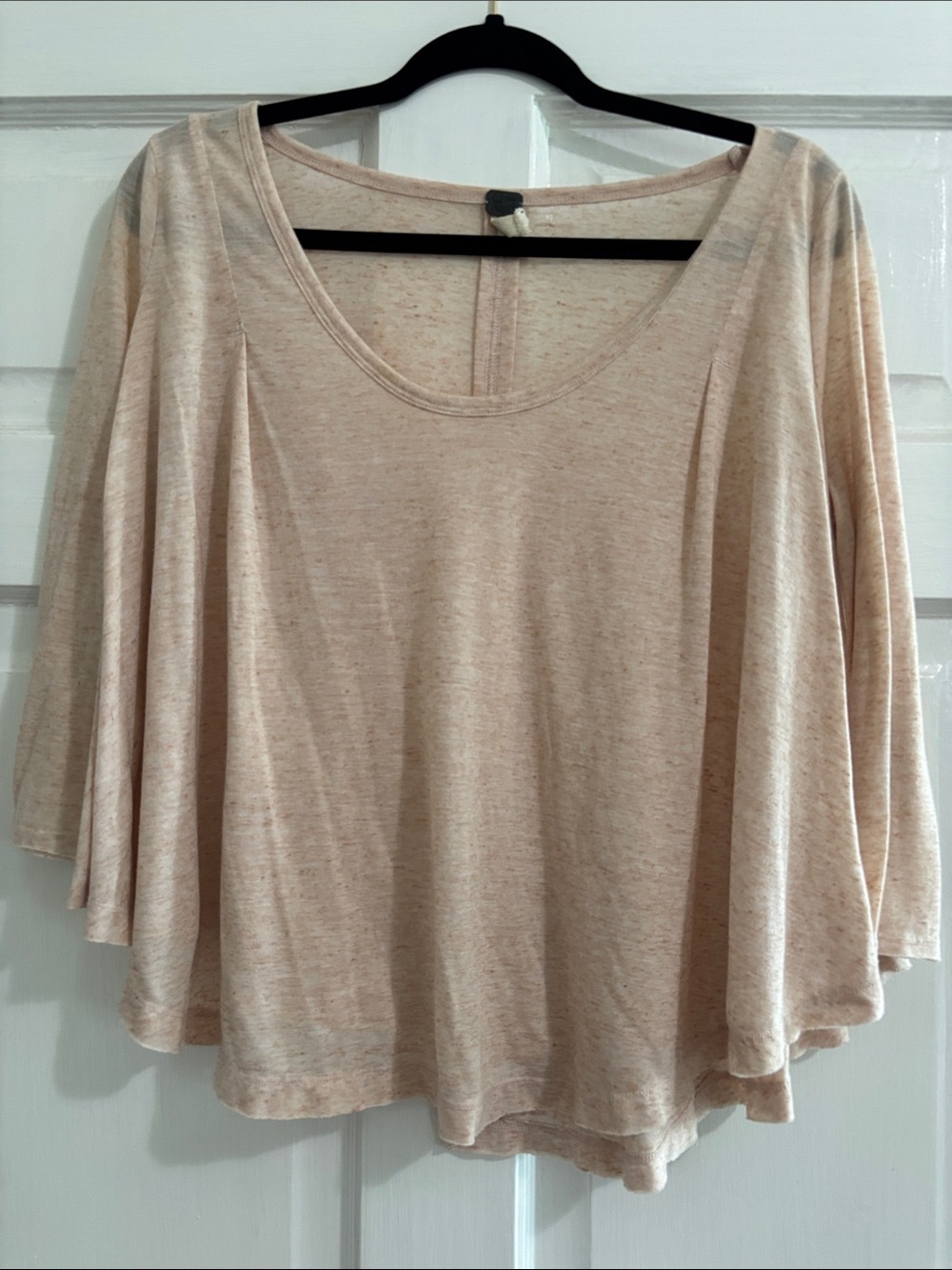 We The Free Beige Scoop Neck Flowy Tunic